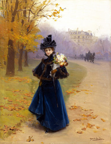 woman in the bois de bolougne